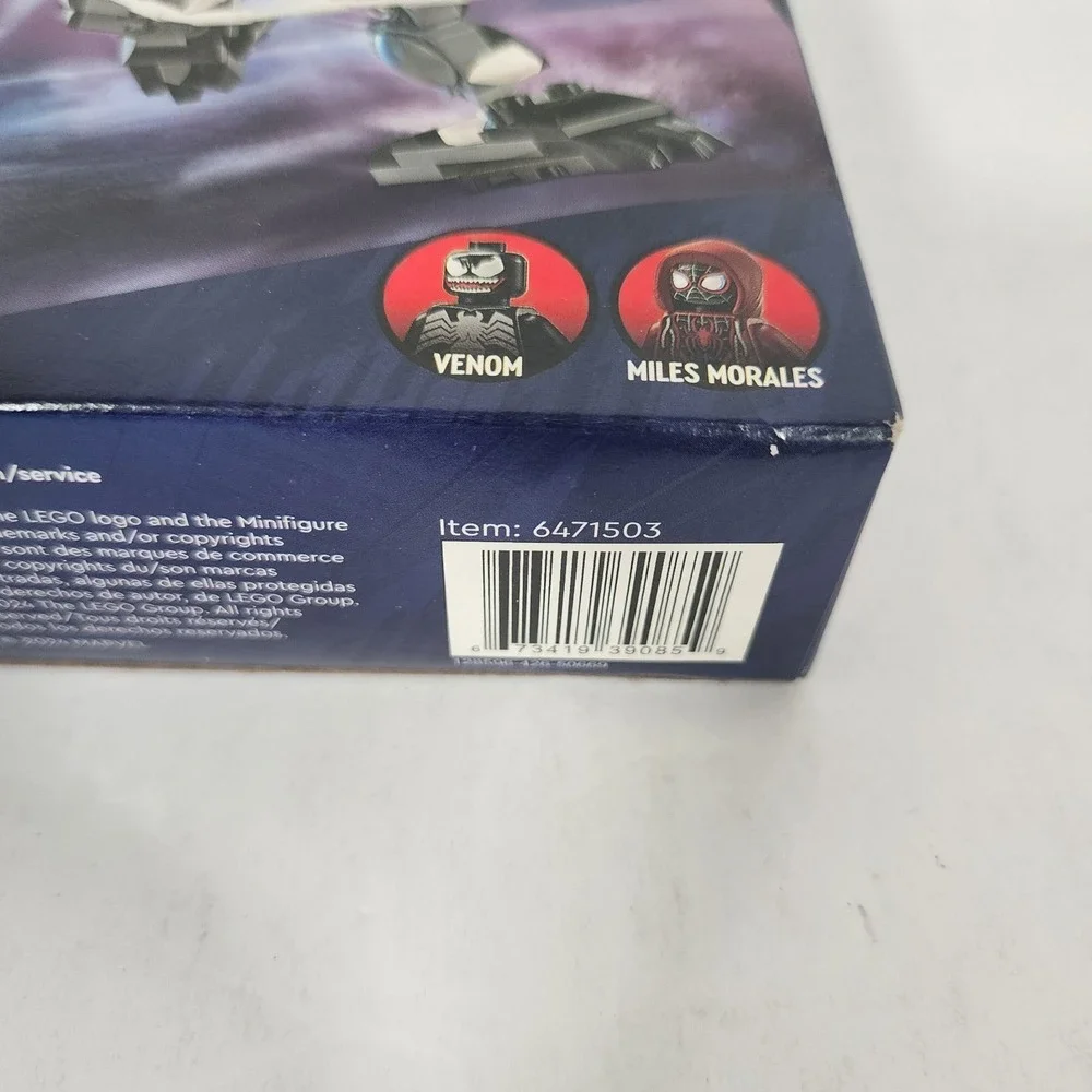 LEGO Marvel 76276 Venom Mech Armor‎ vs Miles Morales New Sealed 134 Pieces